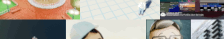 poorly sized banner showcasing some of my works